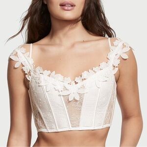 Victoria's Secret White Lace Bustier